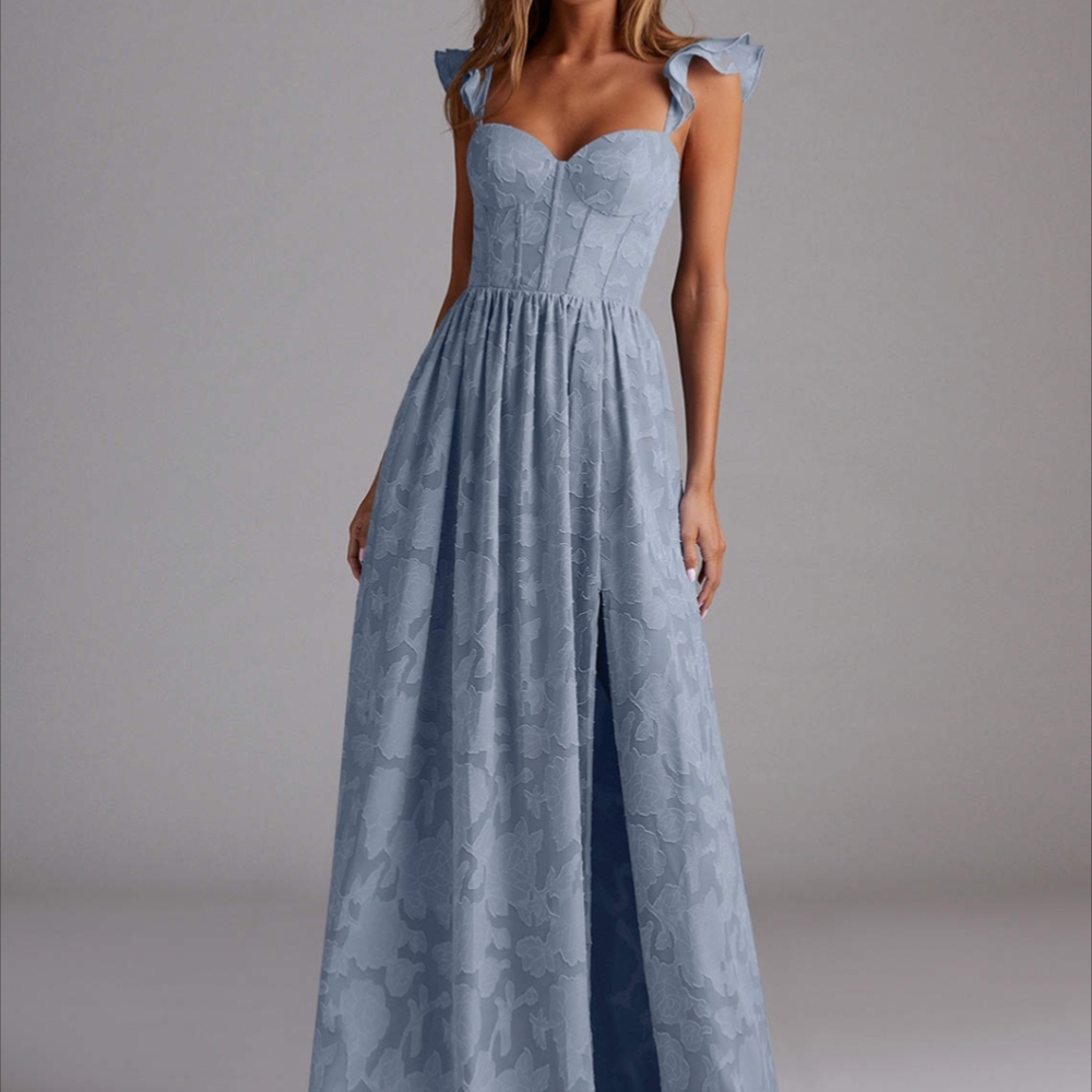 Elegant Blue Women's Dress